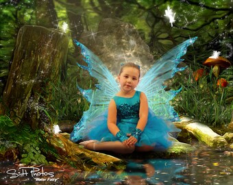 Fairy Portraits, Child Fairy Photos, Water Fairy, Photo Keepsakes, PhoArtFusion