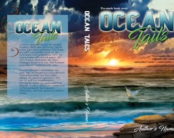 Premade book covers, printed book covers, ebook covers, Ocean Tails
