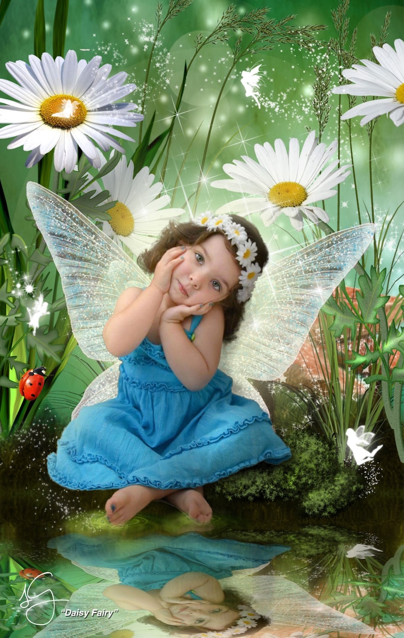 Fairy Portraits Child Fairy Photos Daisy Fairy Photo | Etsy