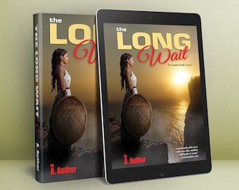 Romance premade book cover, Historical ebook covers, printed book covers, ebook covers, romance ebook cover, The Long Wait