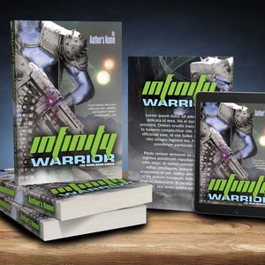 Premade book covers, Romance ebook cover, Fantasy ebook cover, Sci-Fi ebook cover, printed book covers, ebook covers, Infinity Warrior