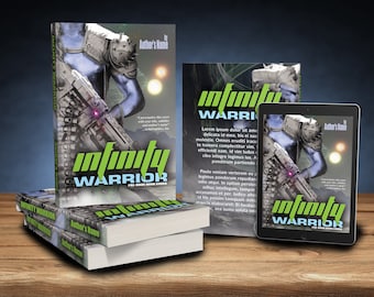 Premade book covers, Romance ebook cover, Fantasy ebook cover, Sci-Fi ebook cover, printed book covers, ebook covers, Infinity Warrior
