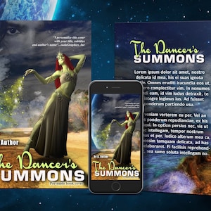 SciFi Fantasy Premade book covers, printed book covers, ebook covers, romance ebook cover, The Dancer's Summons