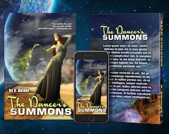 SciFi Fantasy Premade book covers, printed book covers, ebook covers, romance ebook cover, The Dancer's Summons