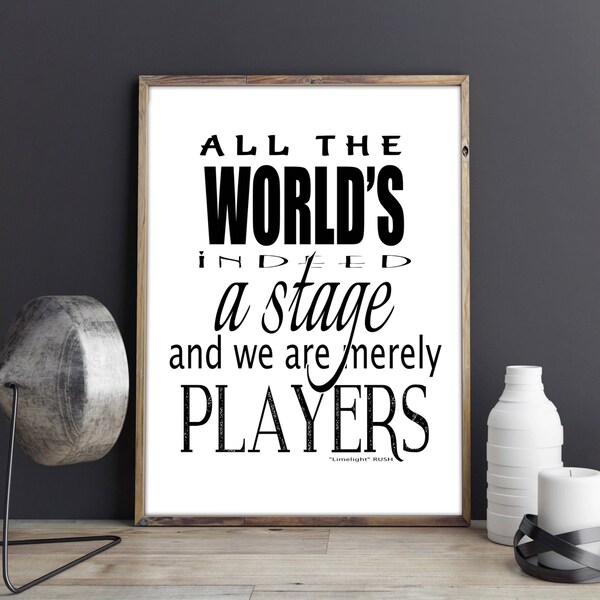 Rush All the Worlds a Stage Poster - Etsy