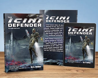 SciFi Fantasy Premade book covers, printed book covers, ebook covers, romance ebook cover, The Icini Defender