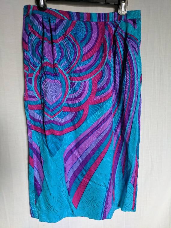 High Waisted Vibrant Zebra Skirt - image 1