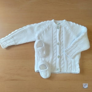 Machine Knitting Pattern Baby Cardigan W