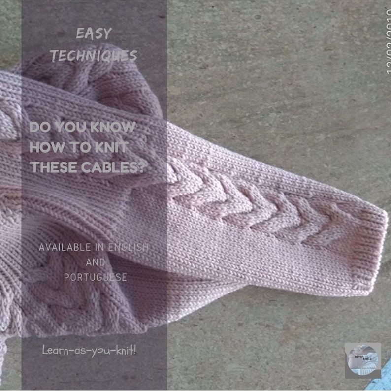 Machine Knitting Patterns Cables Coat Etsy