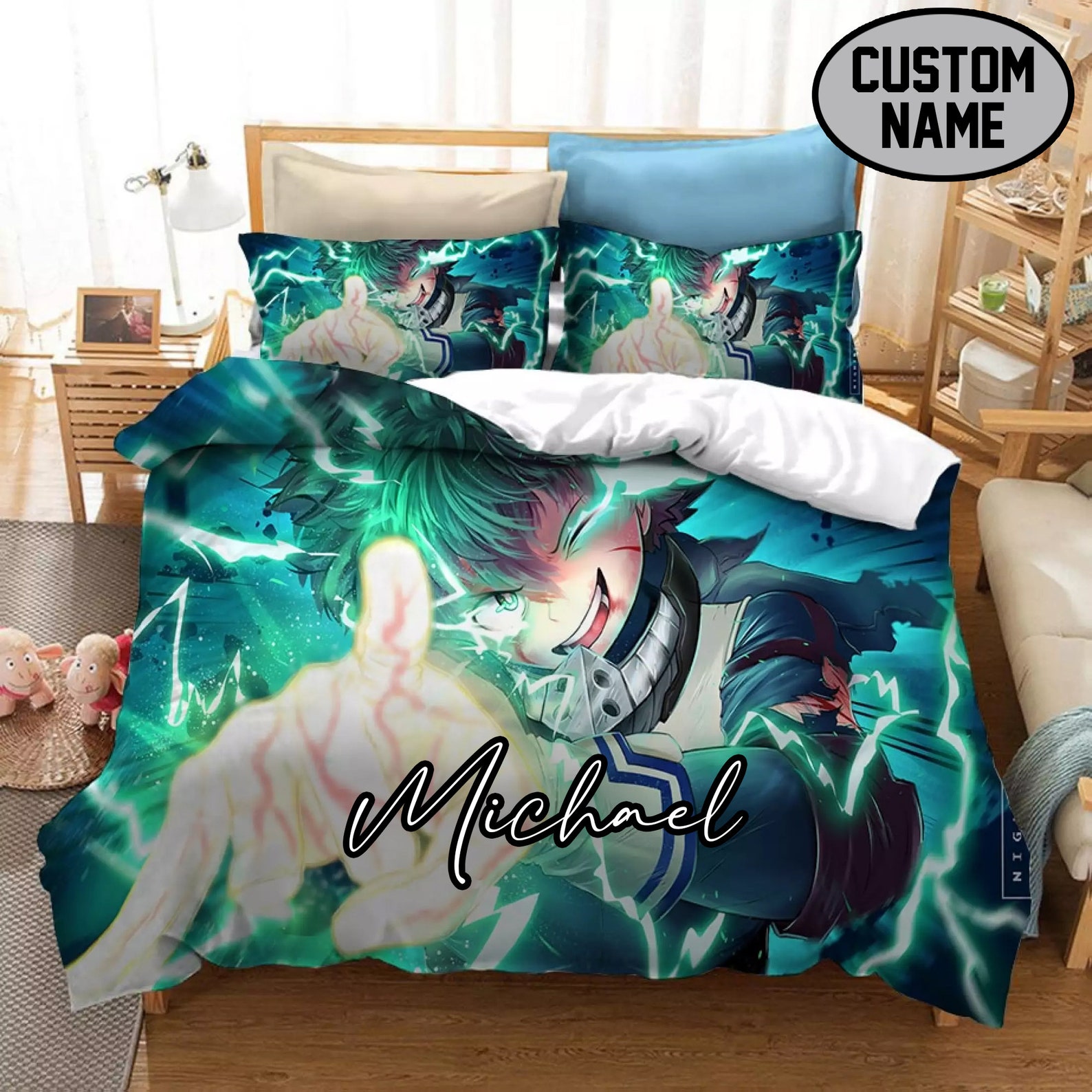 Anime MHA Bedding Set Anime Bedding Set Duvet Cover Set Etsy