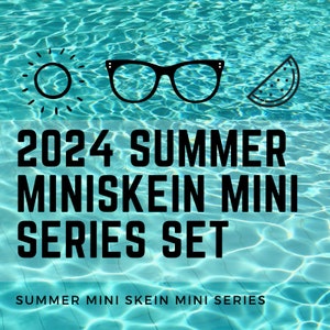 2024 ChemKnits Summer Yarn Set: Mystery five 20 g minis to Unwrap & Watch New ChemKnits Tutorials Yarn Dyeing Videos 100 g SMSMS image 1