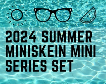 2024 ChemKnits Summer Yarn Set: Mystery five 20 g minis- to Unwrap & Watch New ChemKnits Tutorials Yarn Dyeing Videos; 100 g (SMSMS)