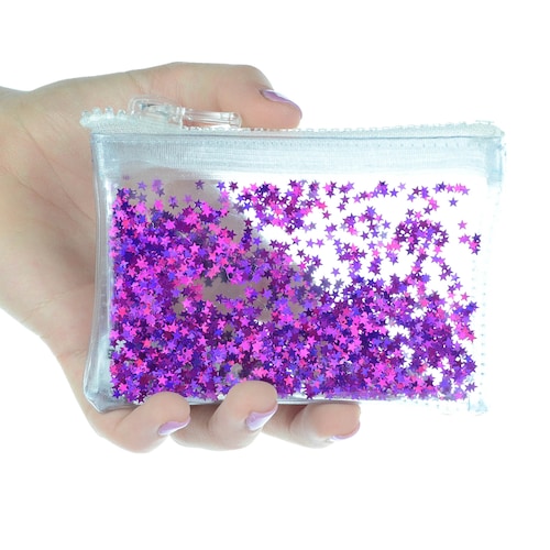 Liquid Glitter Pencil Case Aquamarine Etsy