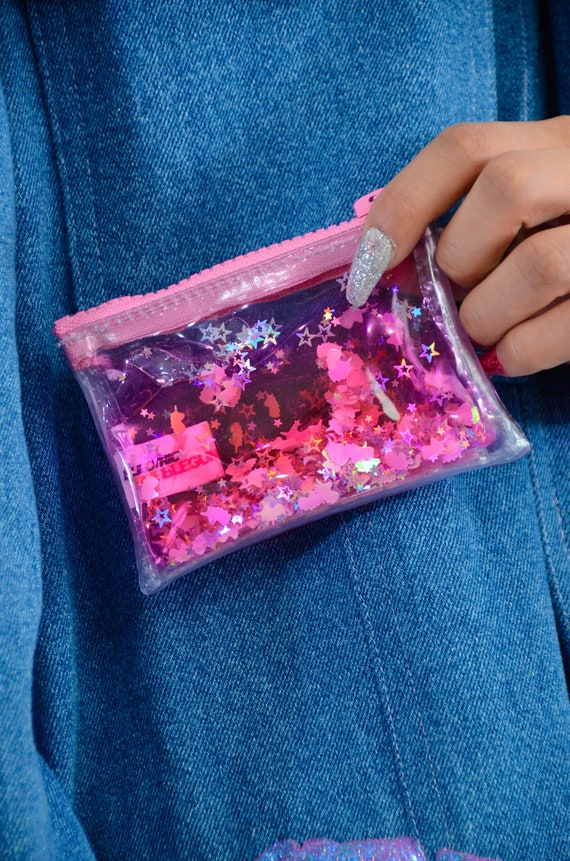 Liquid Glitter Coin Purse Sparkling Unicorn Jelly Wallet - Etsy
