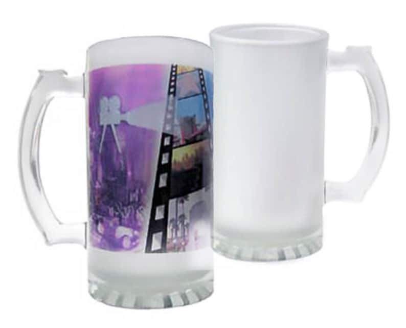 Download Sublimation Blank Beer Mug 16 oz Frosted Glass Mug Frosted ...