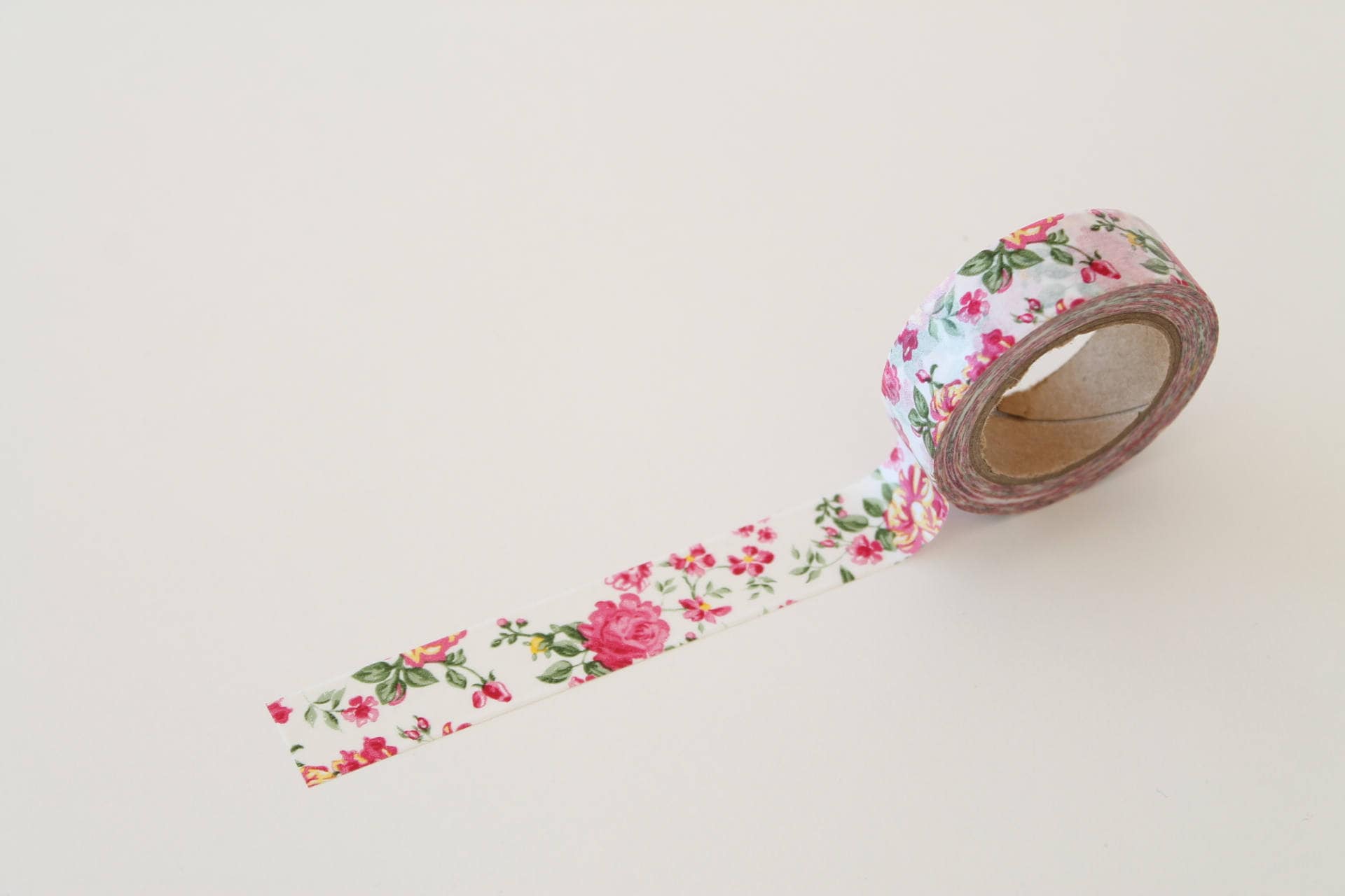 Washi Roll Sale: Golden Flowers on Pastel Washi Tape Gold 