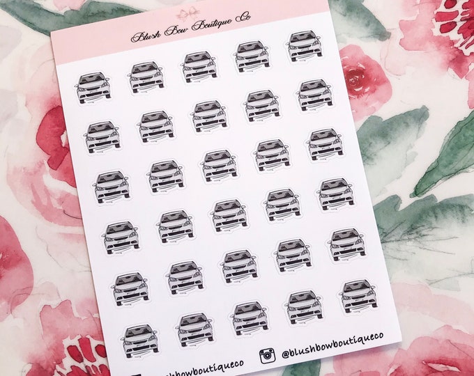 Car Payment Icon Stickers - Planner Icon Stickers, Premium Matte ...