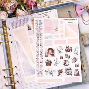 Spa d'hiver || Kit d'autocollants pour journalisation || Mat premium ou mat transparent || Stickers pour carnets || Sticker floral || Hiver || Beauté || Neige