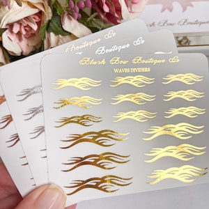 TRANSPARENT FOLIERT Waves Divider Sticker || Planer Sticker, Transparent Sticker, Aufkleber für Planner, Planer Sticker, Papier Aufkleber || Sommer || Trennblätter