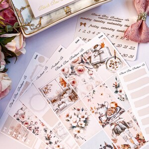 Startpagina || Stickerset weekplanner voor planners met verticaal formaat || Premium mat || Wekelijkse stickerkit || Huisvrouw || Herfst || Herfst