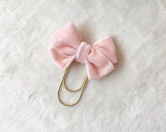 Baby Pink Planner Bow Charm|Planner Dangle