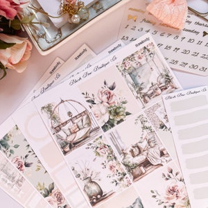 Homebody // Kit di adesivi per planner settimanali per planner di formato verticale // Premium opaco // Kit di adesivi settimanali //