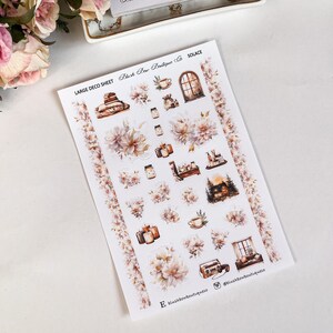 Stickers déco Solace || Stickers fonctionnels || Mat haut de gamme || Stickers floraux || Autocollants de journalisation || Déco || Stickers relaxants