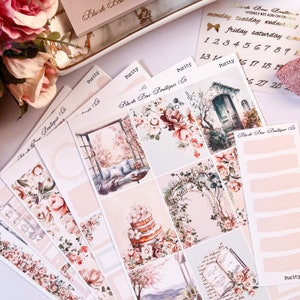 Reinheit || Wöchentlicher Sticker-Kit für vertikale Planer || Premium matt || Wöchentliches Sticker Kit || Urlaub Aufkleber || Frühling