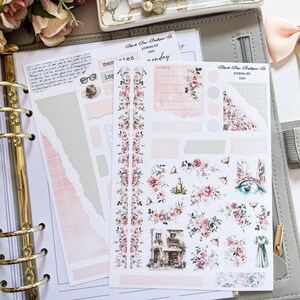 Ciao, kit di adesivi per diario, opachi di alta qualità o opachi trasparenti, adesivi per diari, adesivi floreali, estate, vacanze, Italia