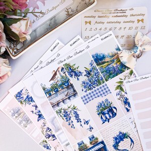 Jacinthes || Kit d'autocollants pour agenda hebdomadaire pour agendas verticaux || Mat haut de gamme || Kit d'autocollants hebdomadaire || Stickers printemps || Fleurs