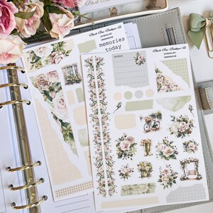 Serre || Kit d'autocollants pour journalisation || Mat premium ou mat transparent || Stickers pour carnets || Autocollants floraux || Jardinage || Printemps