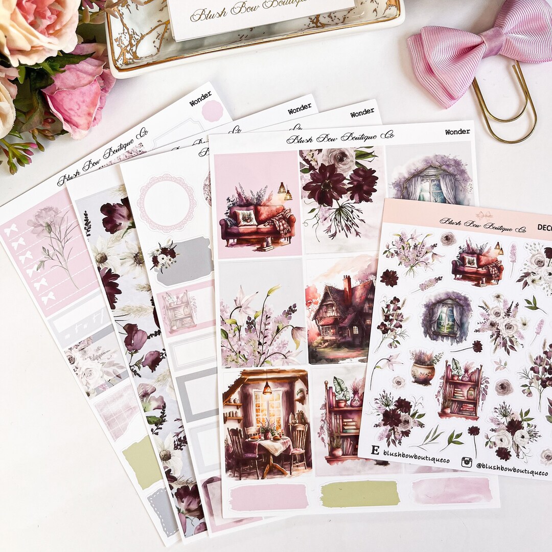 Wonder Weekly Planner Sticker Kit for Vertical Sized - Etsy