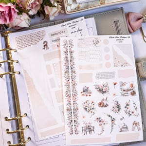 Accueil || Kit d'autocollants pour journalisation || Mat premium ou mat transparent || Stickers pour carnets || Sticker floral || Autocollants d'automne || Détente