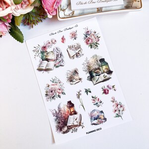 Stickers Déco Planification Florale || Autocollants fonctionnels || Prime || Autocollants de scènes de planification || Journalisation || Autocollants floraux