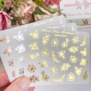 TRANSPARENT FOLIE Hibiskus Aufkleber || Planner Sticker, Transparent Sticker, Sticker für Planner, Planer Sticker, Papier Aufkleber || Frühling