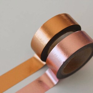Rose Gold Foil / Gold Foil Washi Tape Planner Accessories, Crafts