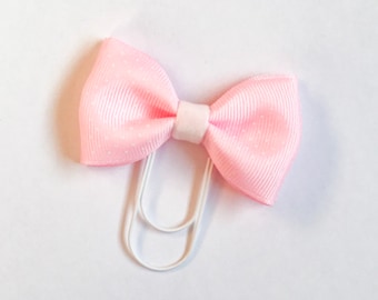 Baby Pink Planner Bow Charm|Planner Dangle