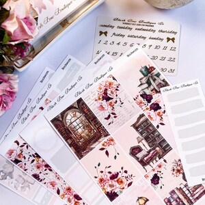 Boekenwurm || Stickerset weekplanner voor planners met verticaal formaat || Premium mat || Wekelijkse stickerkit || Herfststickers || Herfstpakket