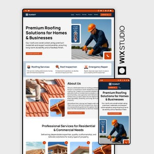 Roofing & Construction Website Template | Wix Studio Contractor Site, Roof Repair, Building Services Web Design, Local Business Website