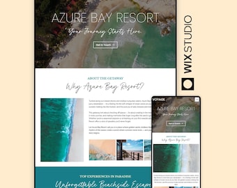 Wix Studio Travel Wix Studio Website Template One-Page Design | Modern Travel Agency Tour Guides, Adventure Tours, Vacation, Travel Bloggers