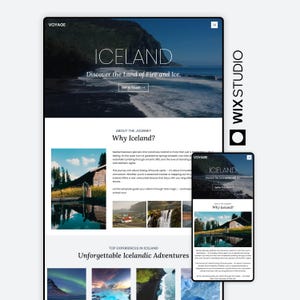 Wix Studio Travel Agency Website Template | Tour Vacation Planner Online Presence