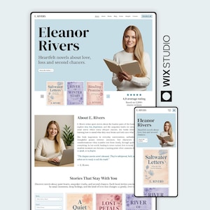 Writer & Author Wix Studio Website Template | Demo Link in Description | Book Authors, Writers Portfolio, Blog, Reviews, Indie Author Site