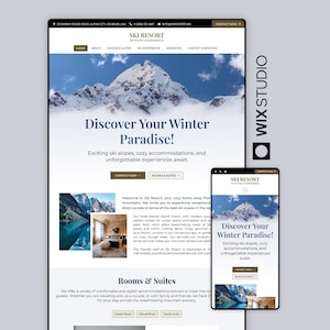 Ski Resort Website Template – Modern Wix Studio Design