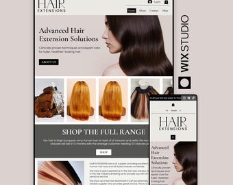 Hair Extension Wix Studio Template – Beauty Brand Website