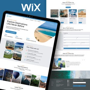 Wix Studio Travel Website Template | Travel Agency & Vacation Booking | Stylish and Easy-to-Use Design for Travel Agencies, Tour Operators