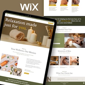 Wix Studio Wellness & Spa Website Template: Elegant Design