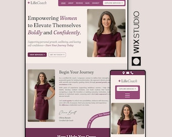 Wix Studio Website Template | Life Coach, Therapist & Wellness