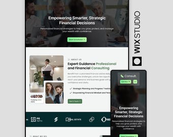 Wix Studio Website Template | Finance Consultant, Bookkeeper & Accountant