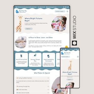 Kid-Friendly Wix Studio Website Template – Preschool & Daycare