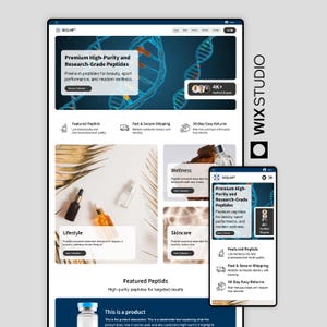 Peptide / Serum Products Webshop Website Template | Skincare, Wellness, Lifestyle, Beauty, IV Drip Therapy,  Ecommerce, Serums | Wix Studio